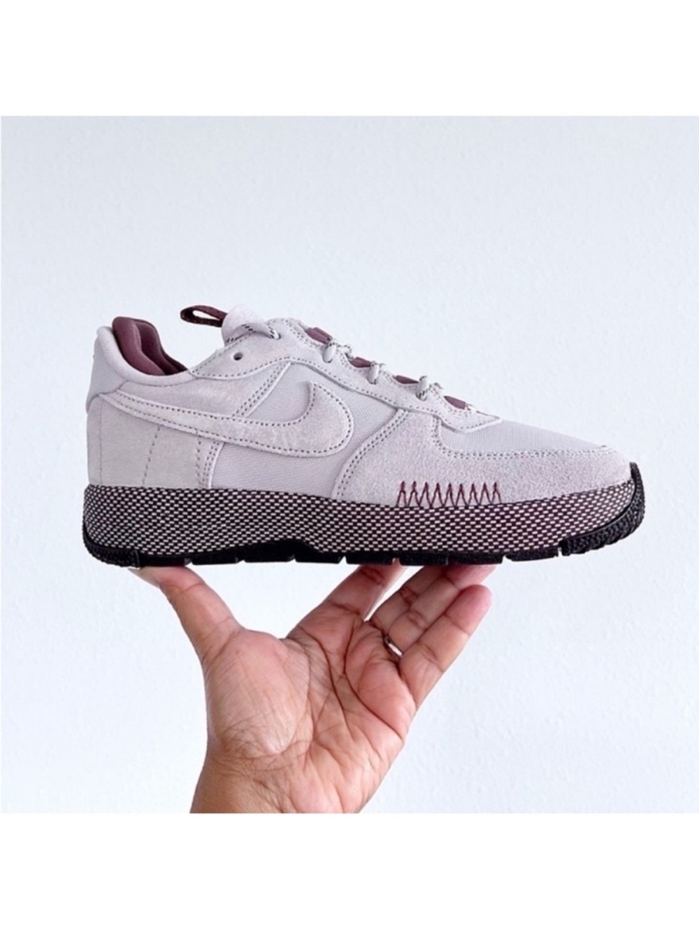 Nike Air Force 1 Wild Platinum Violet Sneakers Size 9 women / 7.5 Men